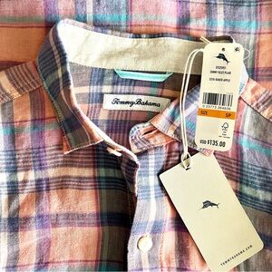Men’s Tommy Bahama Sunny Isles Plaid NWT-Small